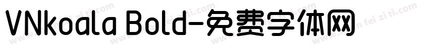 VNkoala Bold字体转换